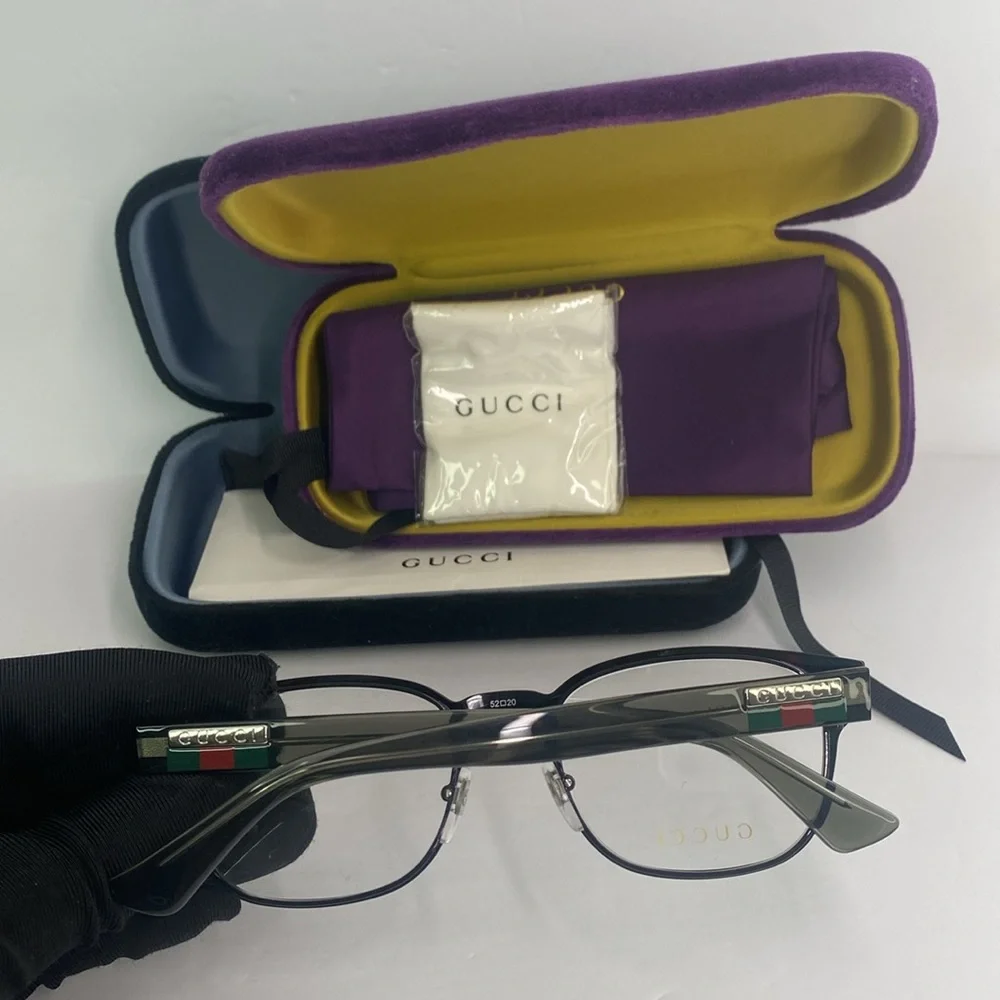 GG1118O Eyeglasses by Gucci™. Shape: Wayfarer, Material: Metal, Frame Full Rim.